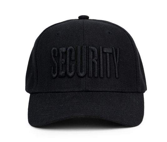 Stars Uniform Black Subdued Security Caps - Alternate View