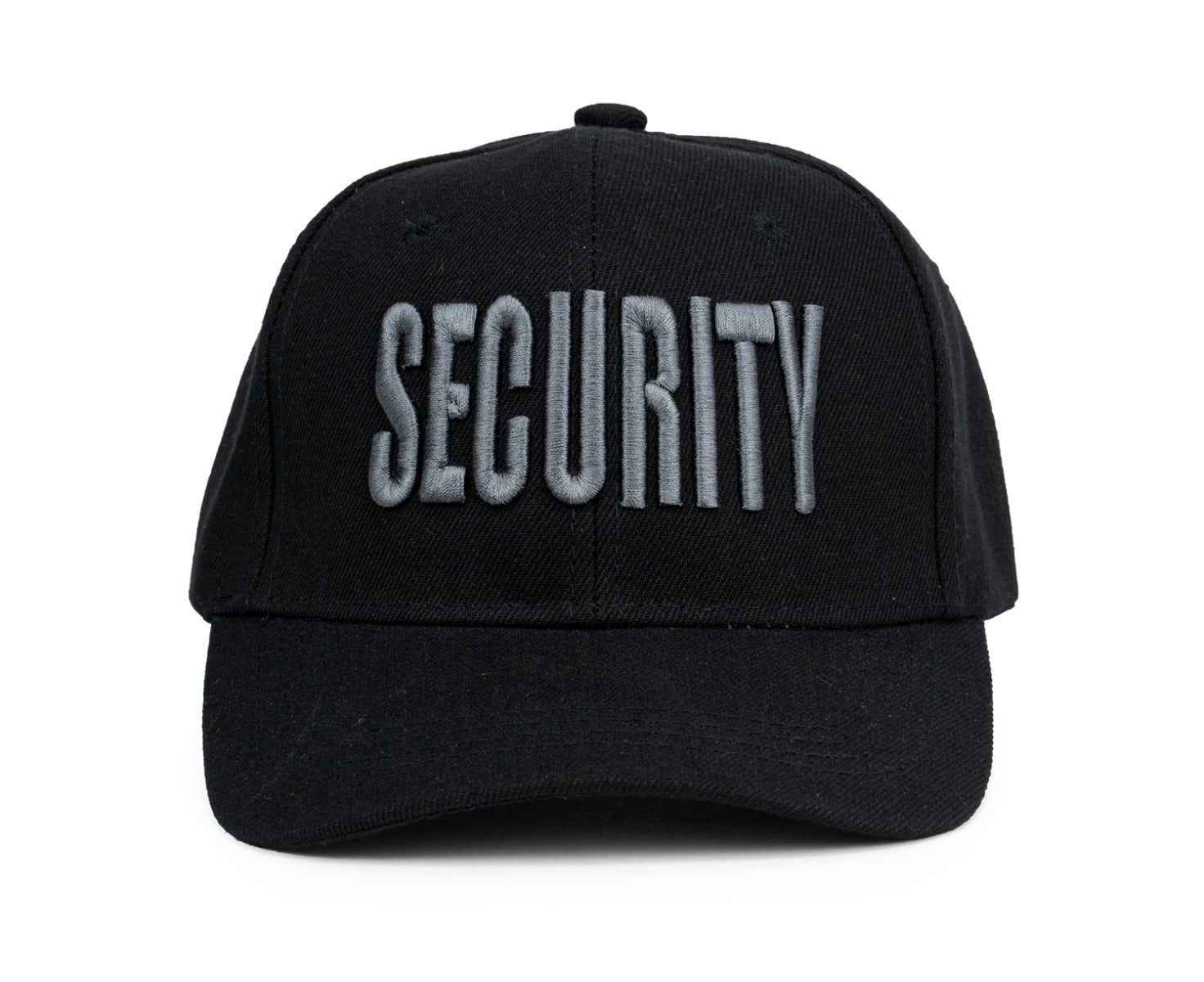 Stars Uniform Black Subdued Security Caps - Detail View 1