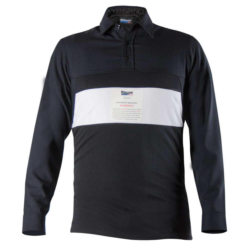 Stars Uniform Blauer LAPD 100% Wool Armorskin® Long Sleeve Base Shirt Dark Navy - Primary View