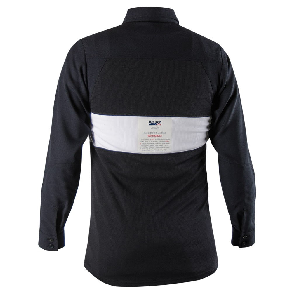 Stars Uniform Blauer LAPD 100% Wool Armorskin® Long Sleeve Base Shirt Dark Navy - Alternate View