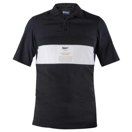 Stars Uniform Blauer LAPD 100% Wool Armorskin® Short Sleeve Base Shirt Dark Navy - Primary View