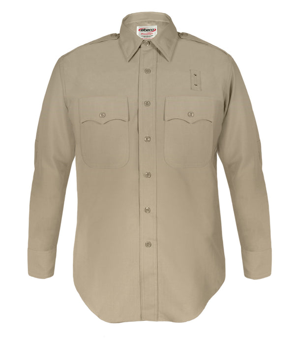 Stars Uniform Class A Heavy Duty CHP (California Highway Patrol) Long Sleeve Shirts (Poly/Wool) - Men's (436N) (Tan) - Primary View