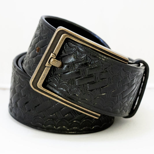 Stars Uniform Duty Belt Replacement Belt Buckle (Aged Bronze) - Alternate View
