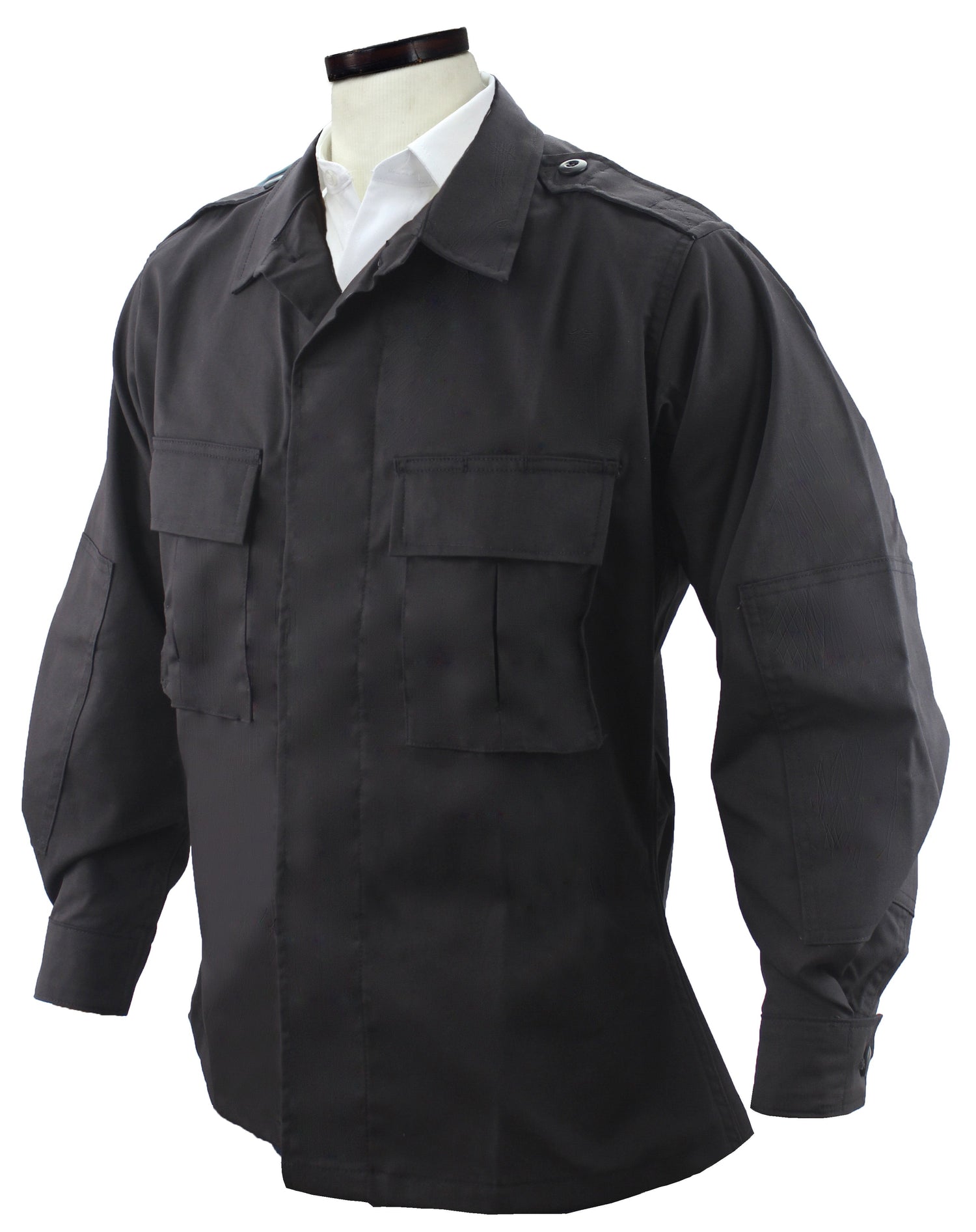 Stars Uniform Elbeco TekTwill Basic Duty Uniform BDU Shirt (Black) - Primary View