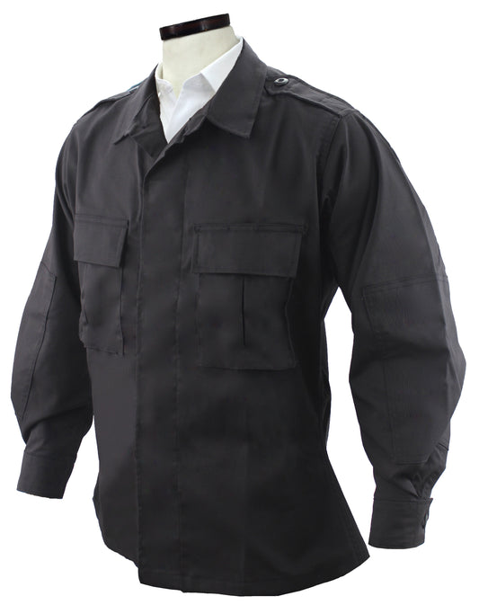 Stars Uniform Elbeco TekTwill Basic Duty Uniform BDU Shirt (Black) - Primary View