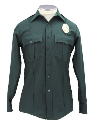 Stars Uniform Elbeco Textrop Spruce Green Long Sleeve Uniform Shirt For Women - Primary View