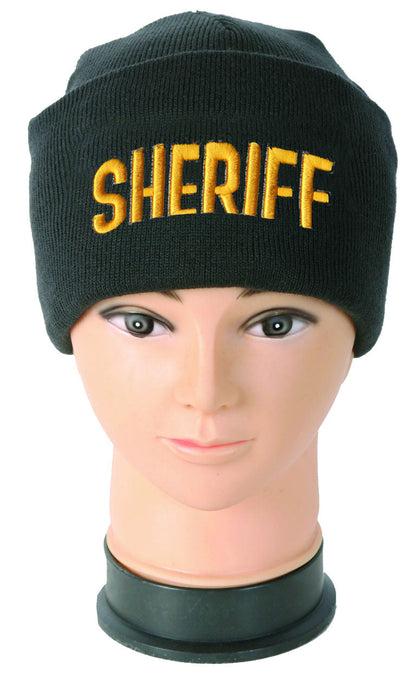 Stars Uniform Embroidered Beanies with ID (Security, Police, Sheriff) - Detail View 7