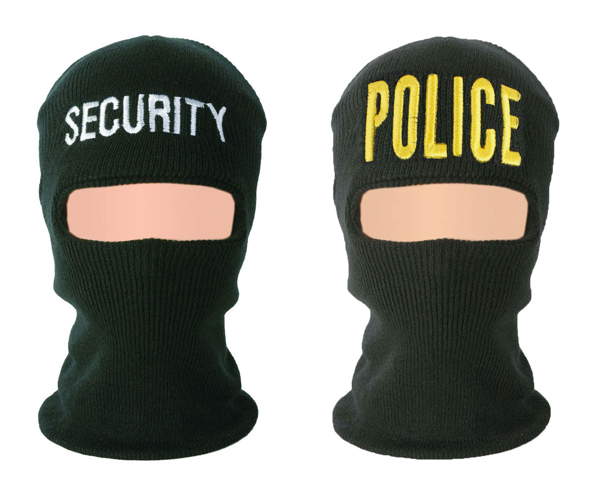 Stars Uniform Embroidered Ski Masks with ID (Security & Police) - Primary View