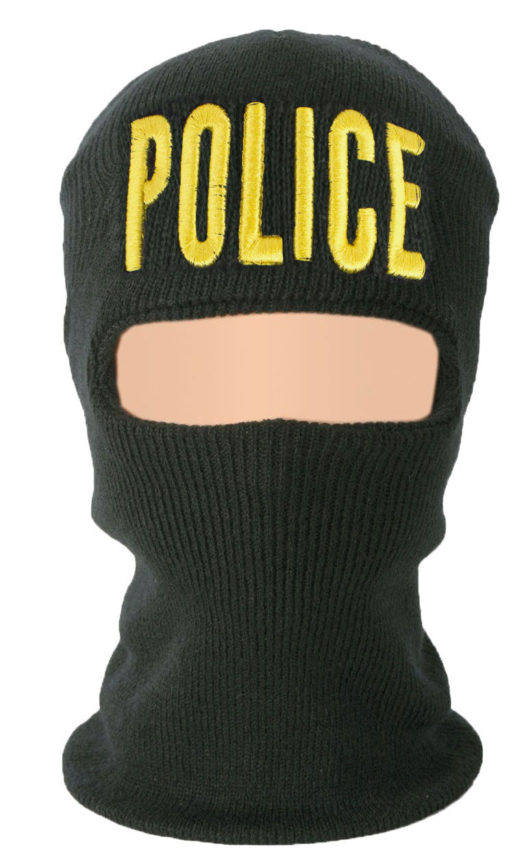 Stars Uniform Embroidered Ski Masks with ID (Security & Police) - Detail View 1