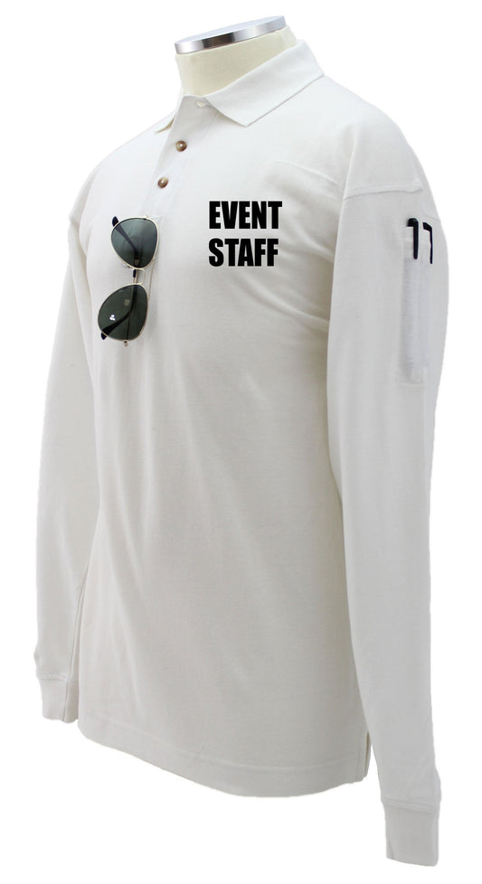 Stars Uniform Event Staff Preshrunk 100% Polycotton Tactical Long Sleeve Polo Shirt - Primary View