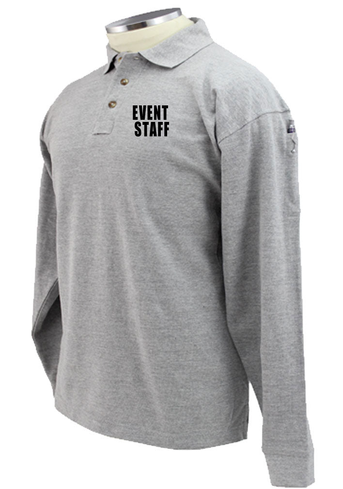 Stars Uniform Event Staff Preshrunk 100% Polycotton Tactical Long Sleeve Polo Shirt - Detail View 73