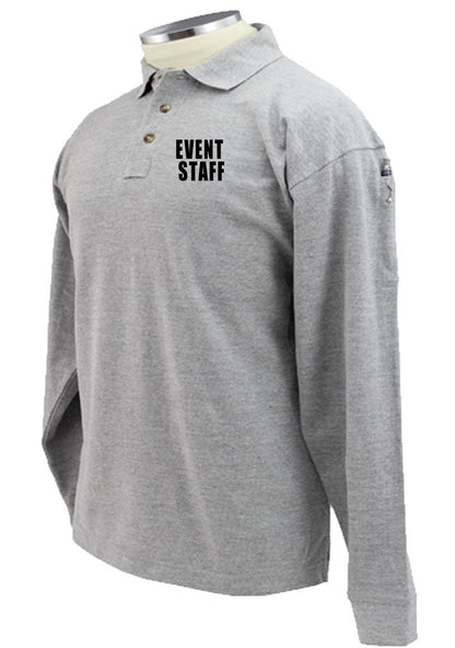 Stars Uniform Event Staff Preshrunk 100% Polycotton Tactical Long Sleeve Polo Shirt - Detail View 78