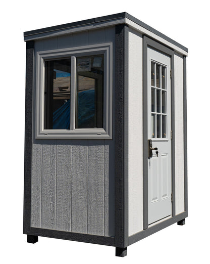 Stars Uniform Fully Equipped Portable Security Booth - Detail View 2