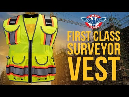 Stars Uniform Hi-Vis Safety Vest Surveyors Reflective CLASS 2 - Detail View 6