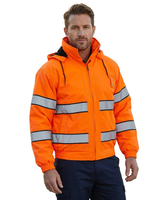 Stars Uniform High Visibility Fluorescent Reflective Jacket - Primary View