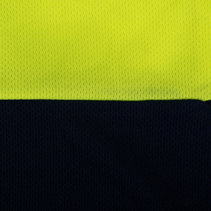 Stars Uniform High Visibility Two Tone Polo Shirt with Reflective Stripes - Detail View 4