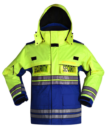 Stars Uniform High Visibility Waterproof Parkas with Reflective Striping - Detail View 5