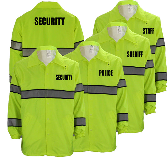 Stars Uniform High Visibility Windbreaker with ID (Security, Police, Sheriff, Staff) - Primary View
