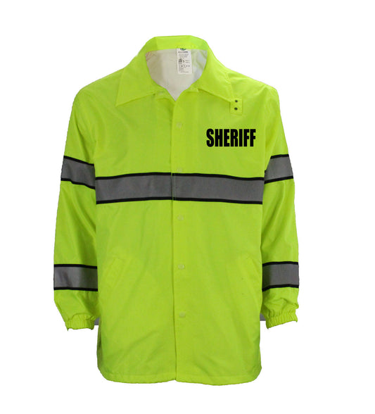 Stars Uniform High Visibility Windbreaker with ID (Security, Police, Sheriff, Staff) - Alternate View