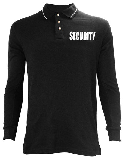 Stars Uniform Long Sleeve Security Polycotton Tactical Stripe Polo Shirts - Detail View 13