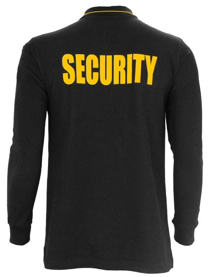 Stars Uniform Long Sleeve Security Polycotton Tactical Stripe Polo Shirts - Detail View 1