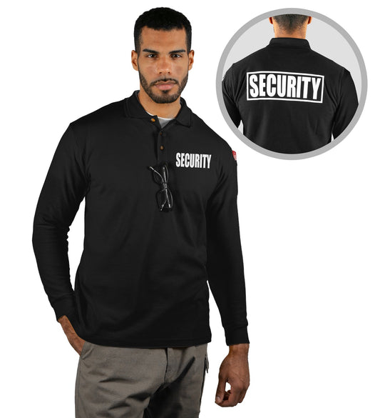 Stars Uniform Long Sleeve Tactical Security Polo Shirts - Alternate View
