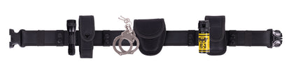 Stars Uniform Nylon Duty Belt Combo with 10W Mini Flashlight - Primary View