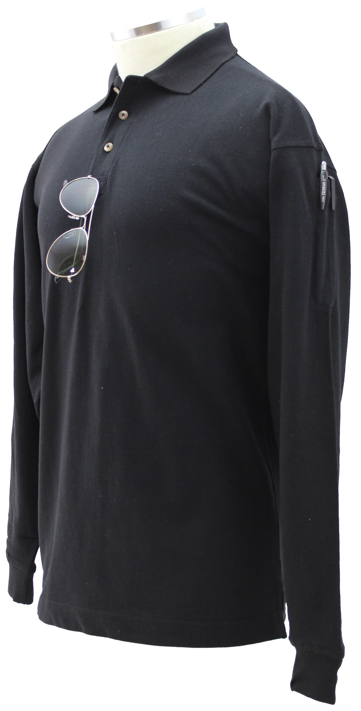 Stars Uniform Plain Polycotton Tactical Long Sleeve Polo Shirt - Primary View
