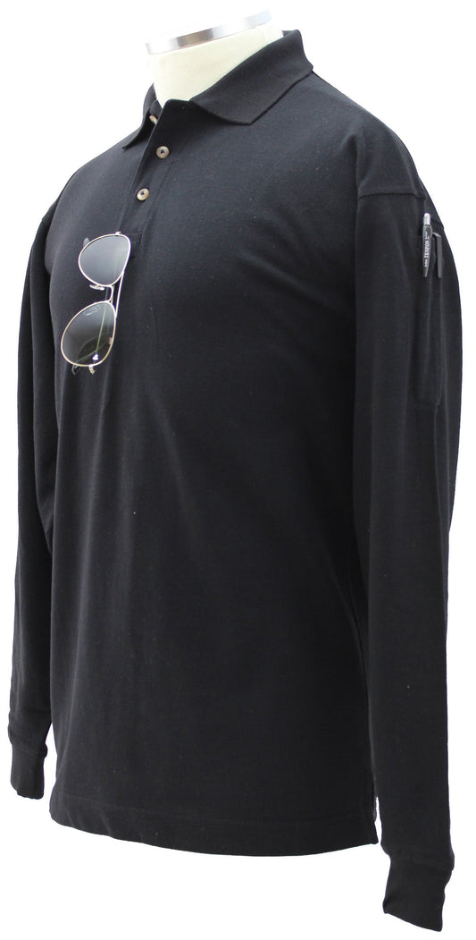 Stars Uniform Plain Polycotton Tactical Long Sleeve Polo Shirt - Primary View