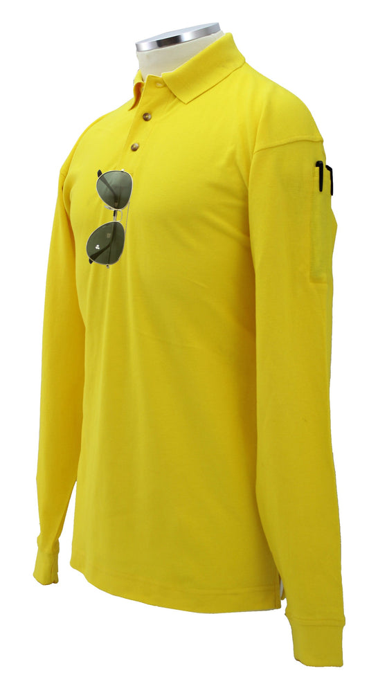 Stars Uniform Plain Polycotton Tactical Long Sleeve Polo Shirt - Alternate View