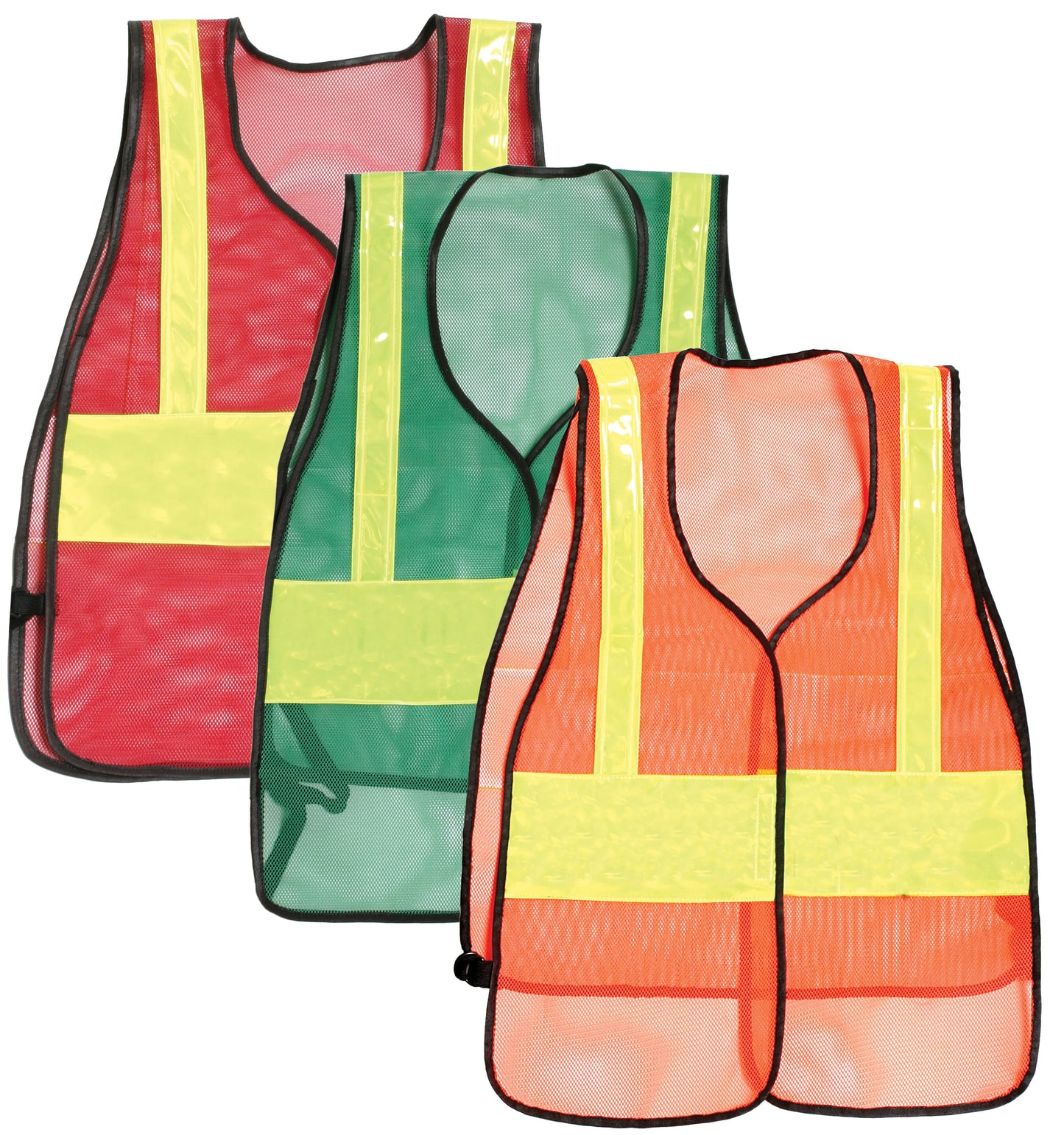 Stars Uniform Plain Reflective Vest (Red, Orange, Green) - Primary View