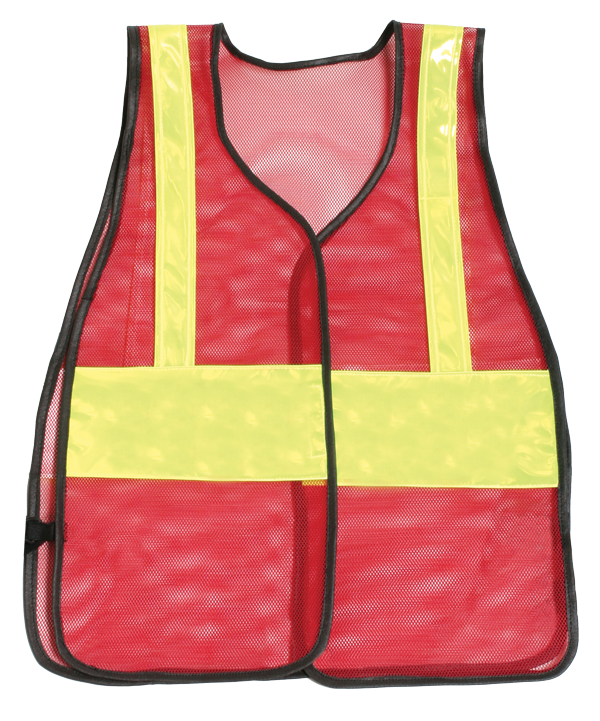 Stars Uniform Plain Reflective Vest (Red, Orange, Green) - Alternate View