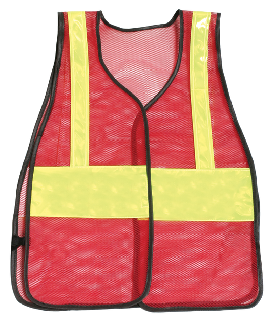 Stars Uniform Plain Reflective Vest (Red, Orange, Green) - Alternate View