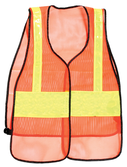 Stars Uniform Plain Reflective Vest (Red, Orange, Green) - Detail View 1