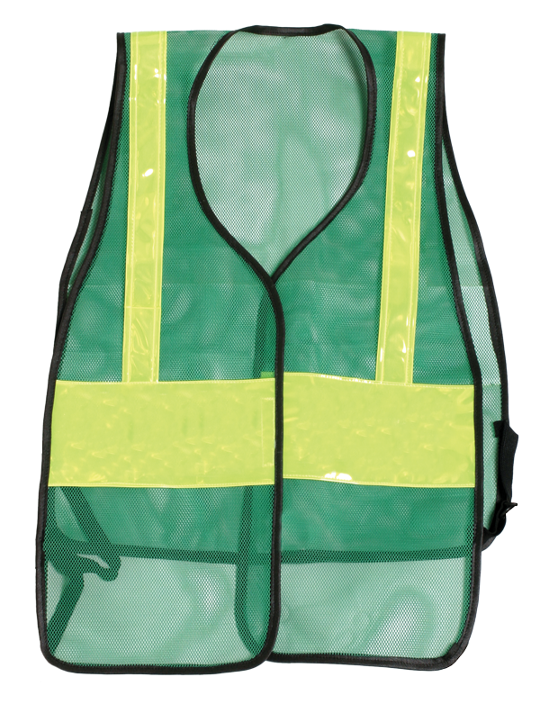 Stars Uniform Plain Reflective Vest (Red, Orange, Green) - Detail View 2