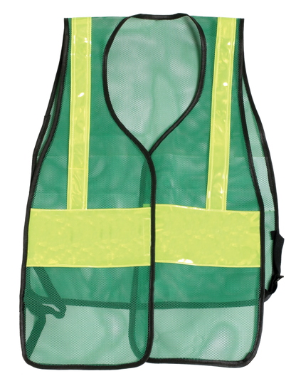 Stars Uniform Plain Reflective Vest (Red, Orange, Green) - Detail View 2