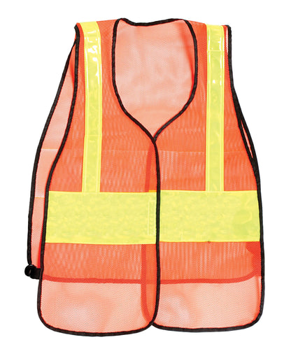 Stars Uniform Plain Reflective Vest (Red, Orange, Green) - Detail View 3