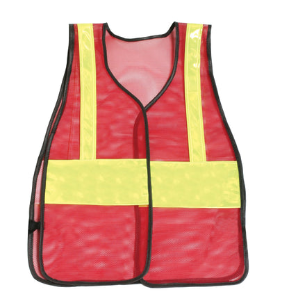 Stars Uniform Plain Reflective Vest (Red, Orange, Green) - Detail View 4