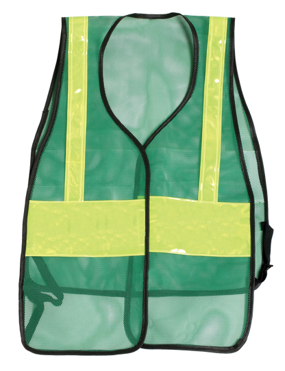 Stars Uniform Plain Reflective Vest (Red, Orange, Green) - Detail View 5