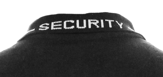 Stars Uniform Poly Cotton Long Sleeve Security Collar Polo Shirt - Alternate View