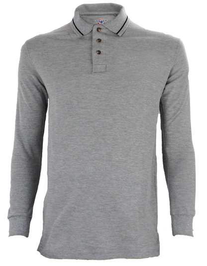 Stars Uniform Poly Cotton Long Sleeve Security Collar Polo Shirt - Detail View 29