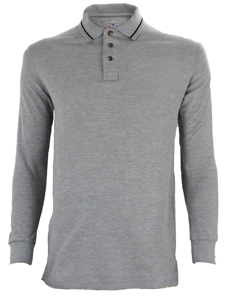 Stars Uniform Poly Cotton Long Sleeve Security Collar Polo Shirt - Detail View 33