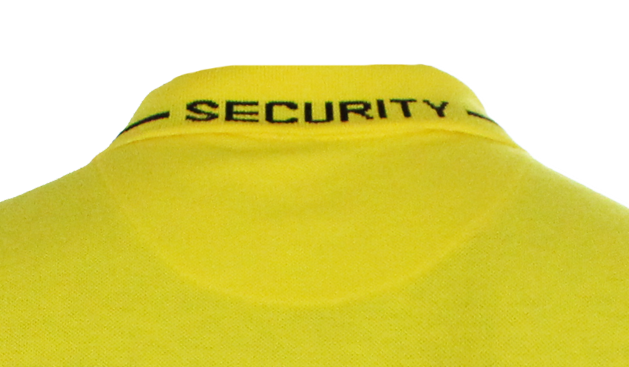 Stars Uniform Poly Cotton Long Sleeve Security Collar Polo Shirt - Detail View 2