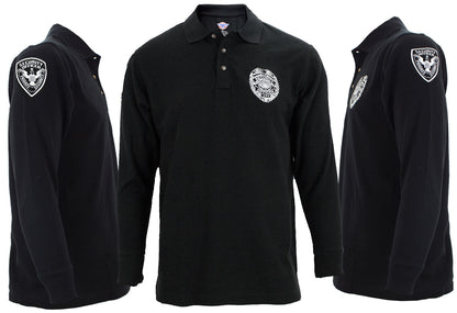 Stars Uniform Poly/Cotton Security Long Sleeve Polo Shirt - Primary View