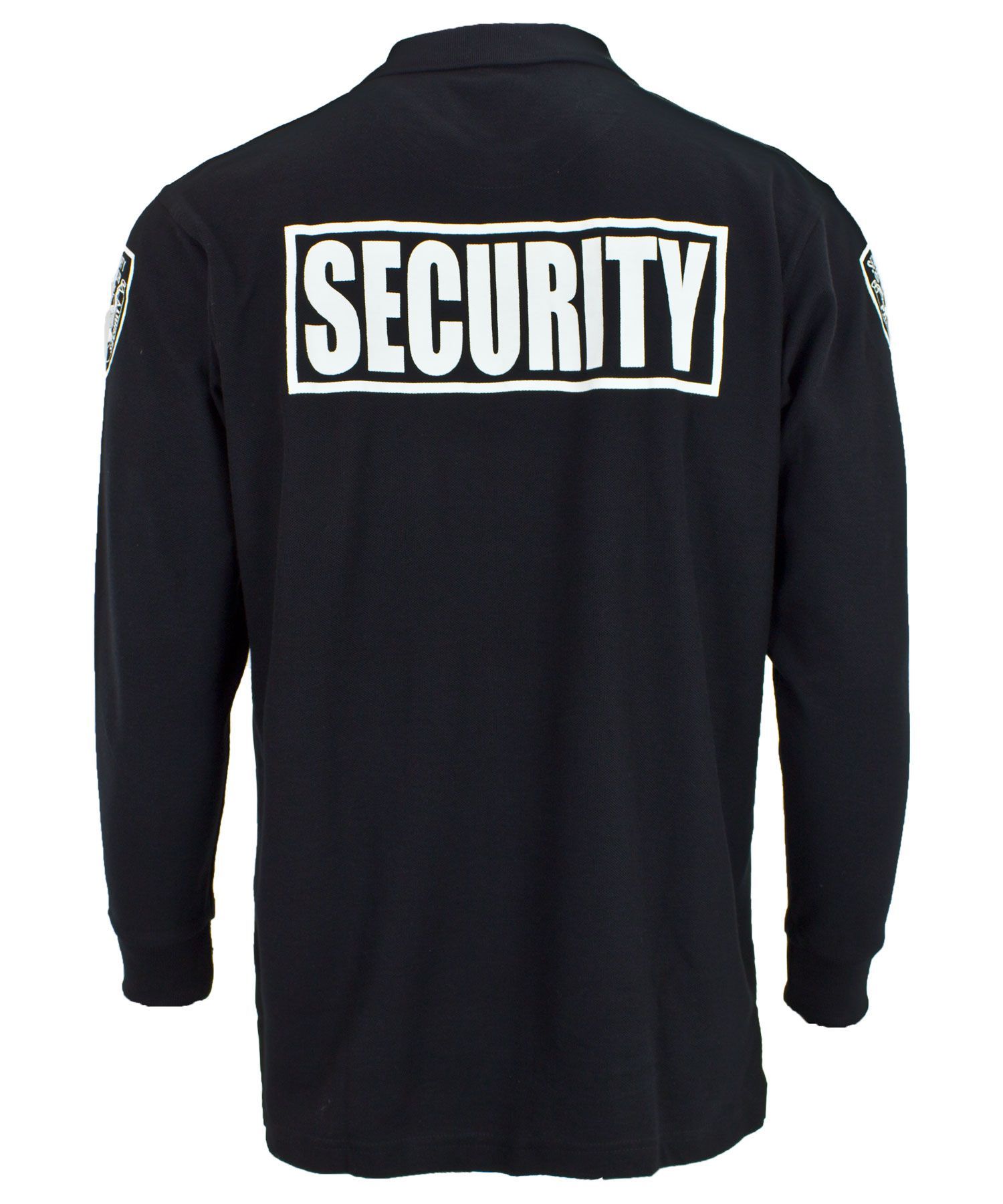 Stars Uniform Poly/Cotton Security Long Sleeve Polo Shirt - Detail View 3