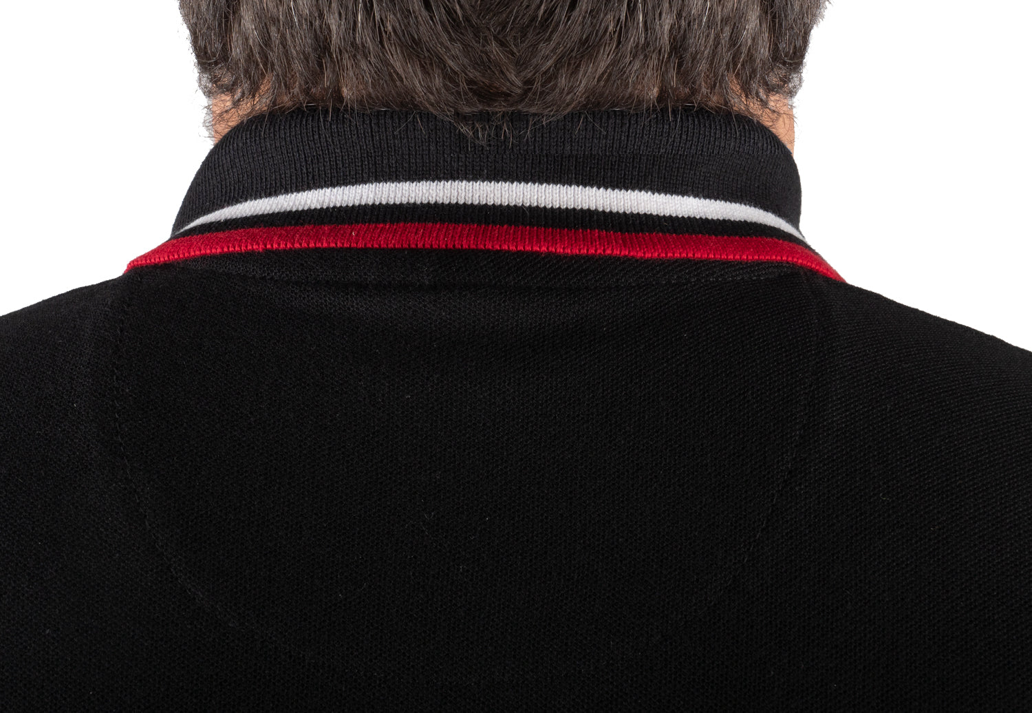 Stars Uniform Poly Cotton Tactical Polos with Red and White Stripes - Detail View 4