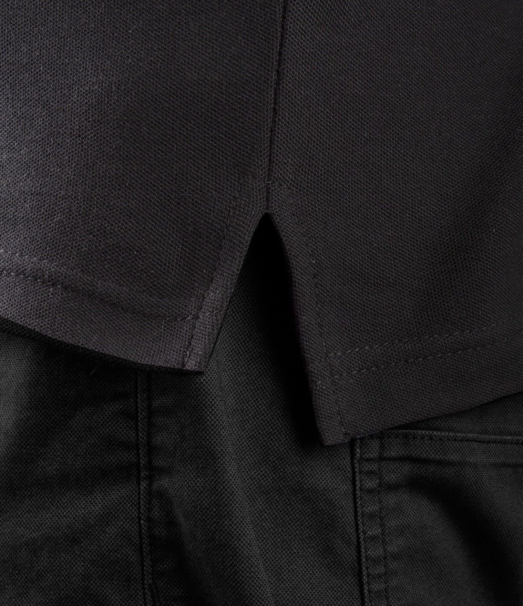 Stars Uniform Poly Cotton Tactical Polos with Red and White Stripes - Detail View 5