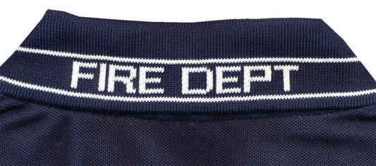 Stars Uniform Polycotton Polo Shirt with Fire Dept ID (Navy Blue) - Primary View