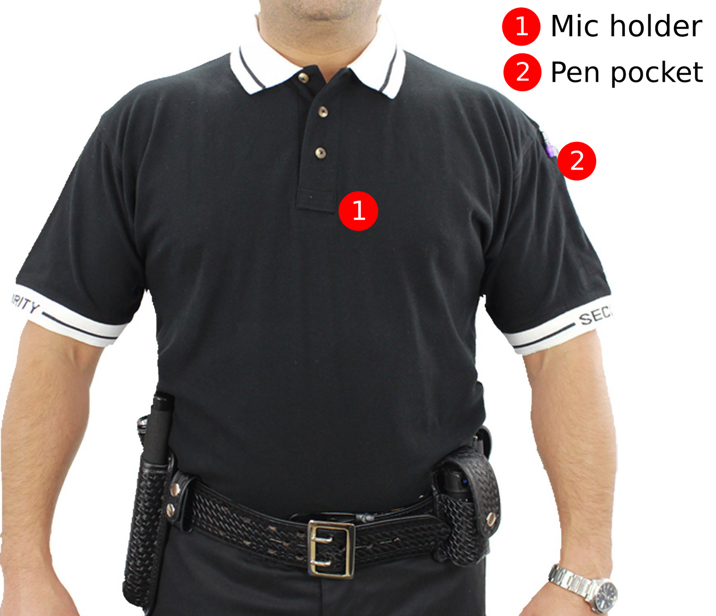 Stars Uniform Polycotton Security Polo Shirt - Detail View 23