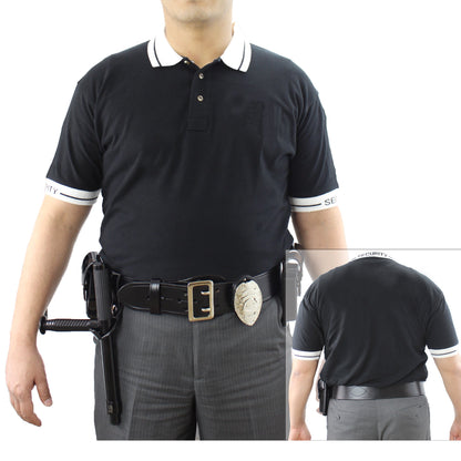 Stars Uniform Polycotton Security Polo Shirt (Black) - Detail View 7